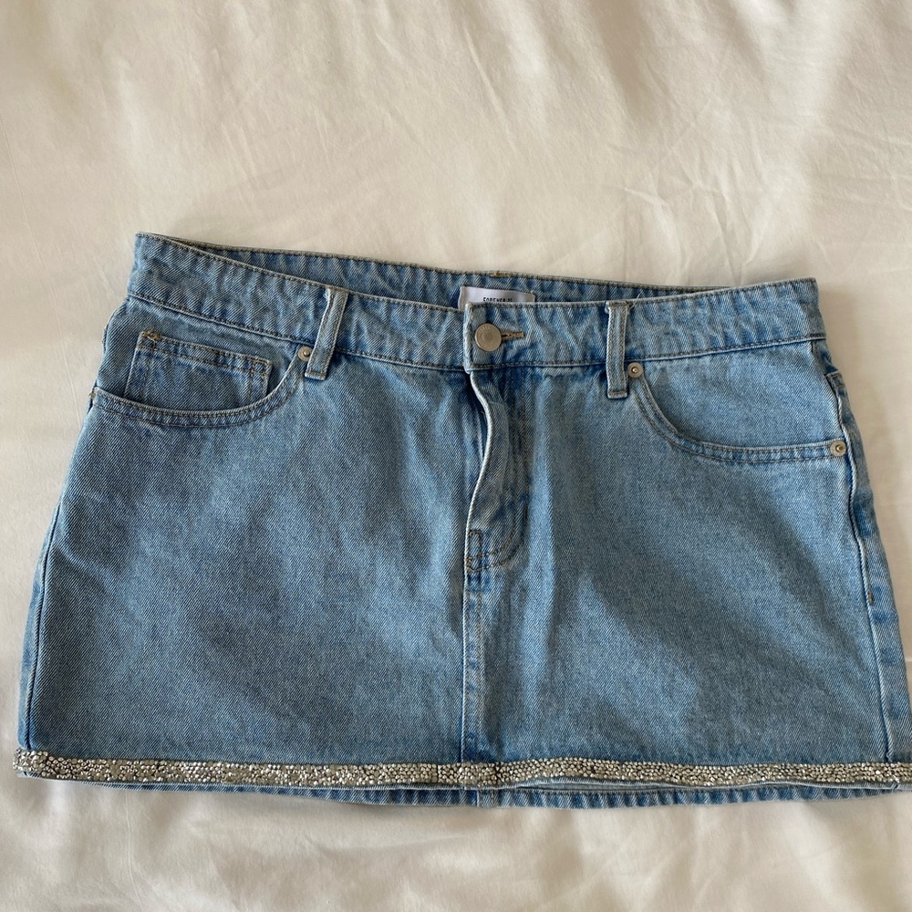 Forever 21 denim mini skirt